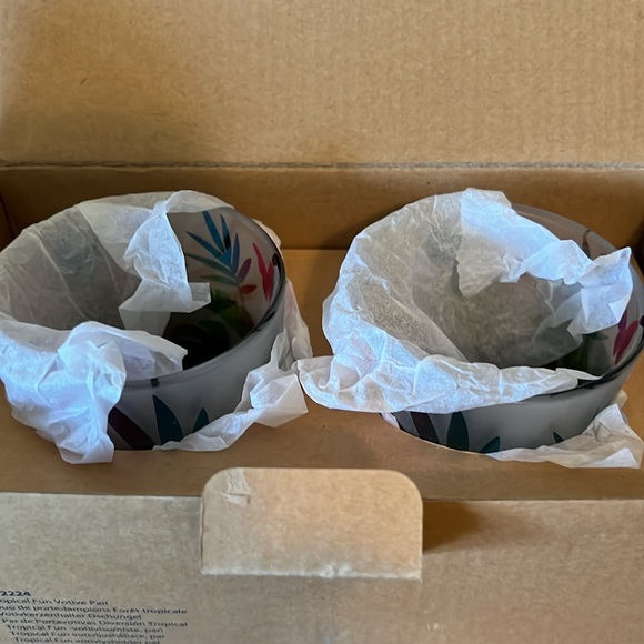 PartyLite Tropical Fun tealight and votive pair matching set - Picture 8 of 12